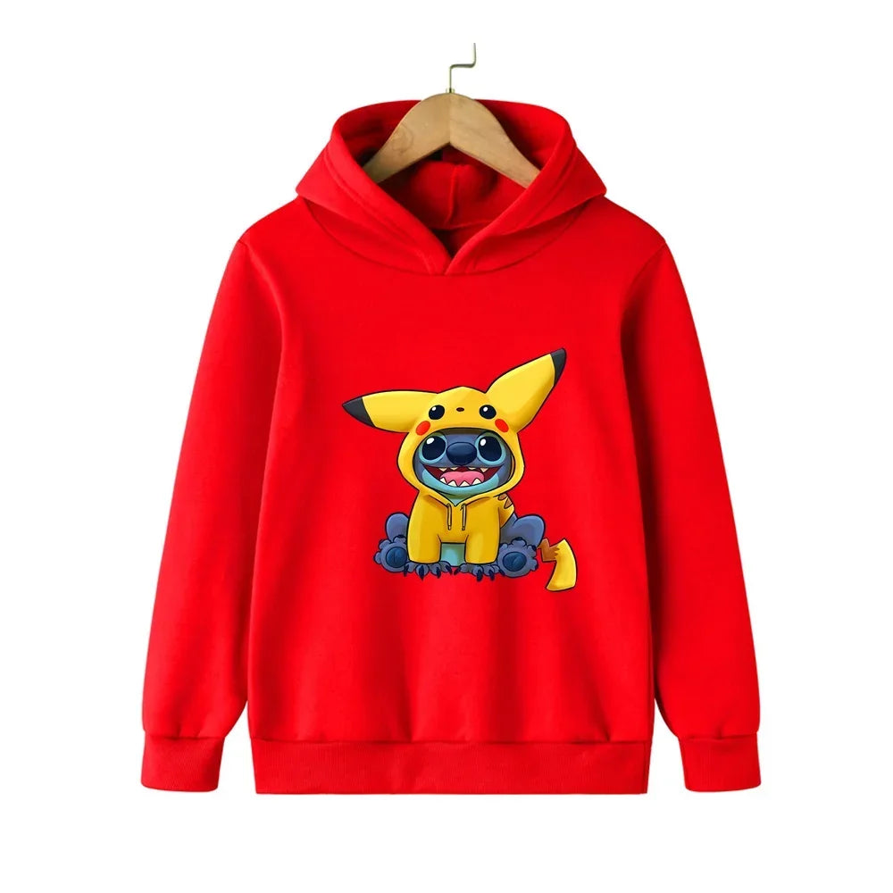 Lilo And Stitch Cartoon Hoodie For Children