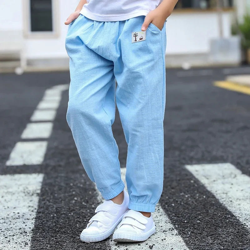 Children's Cotton Linen Trousers