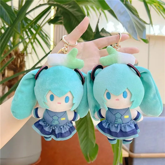 Hatsune Miku Plush Keychain Kawaii Bag Pendant Soft Stuff Accessories For Birthday Gift