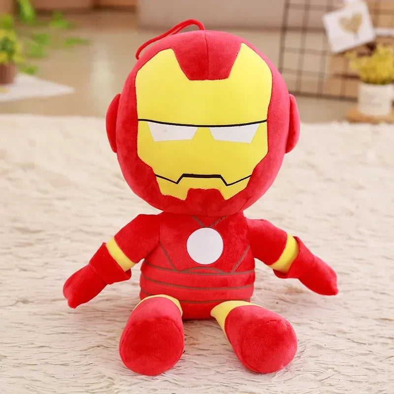Marvel Cartoon Movie Anime Captain America Spider Man Iron Man Plushies Lovely Doll Cute Super Hero Plushies Gifts Kids