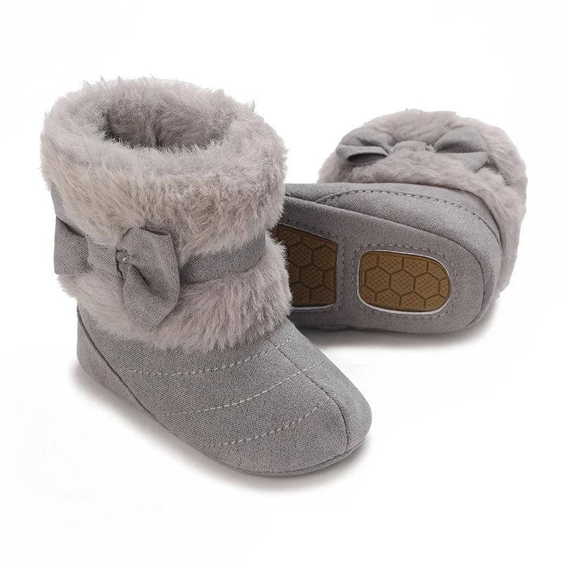 Baby Girls Winter Plush Comfort Snow Boots