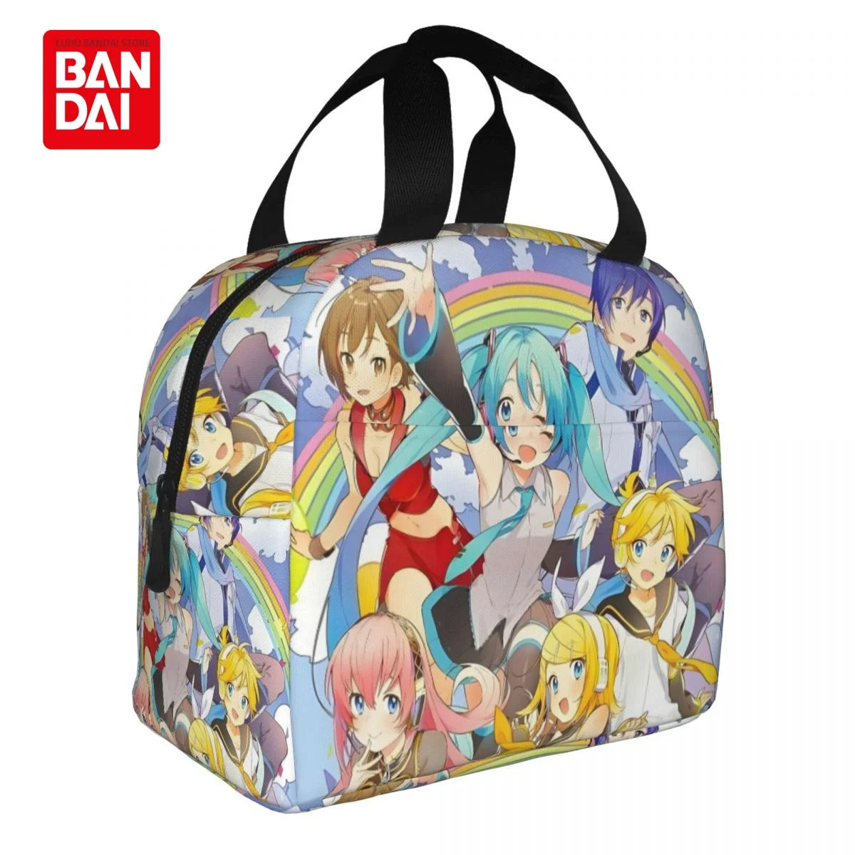 Hatsune Miku Insulated Lunch Bag for School Kids Office Sac Lunch Portable Thermal Cooler Lunch Box Handbag Gift