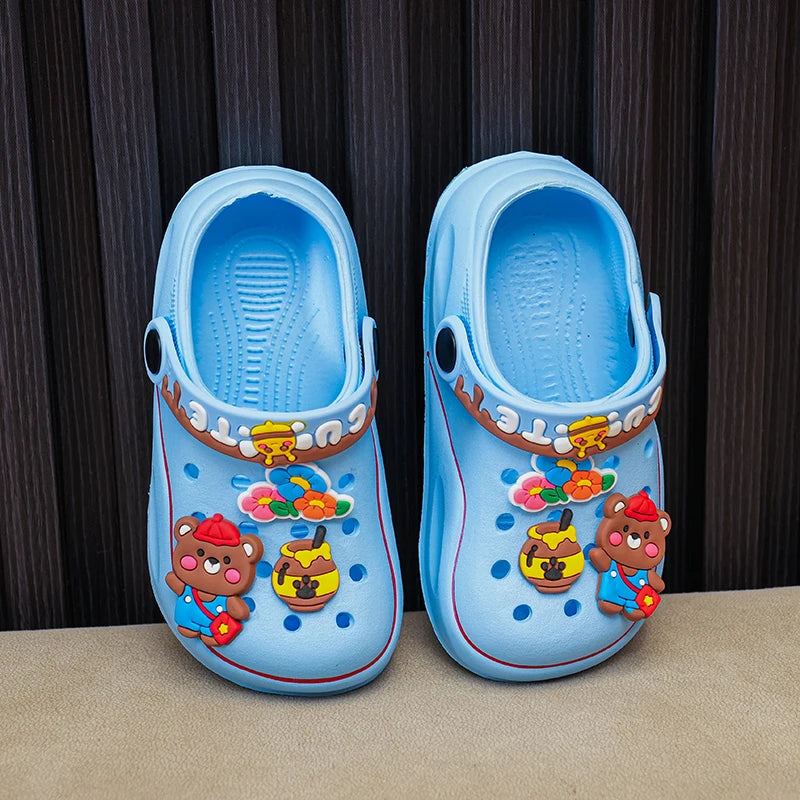 Versatile Kid's Clogs with Cartoon Charms