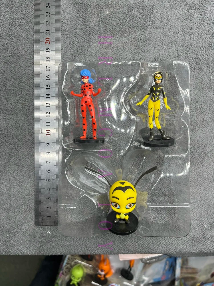 Miraculous: Tales of Ladybug and Cat Noir  Movie Cartoon Anime Characters Red Girl Black Cat Multiple Pets Elf Dolls Children's Gift Toys