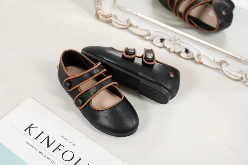 Girls Leather Dress Shoes