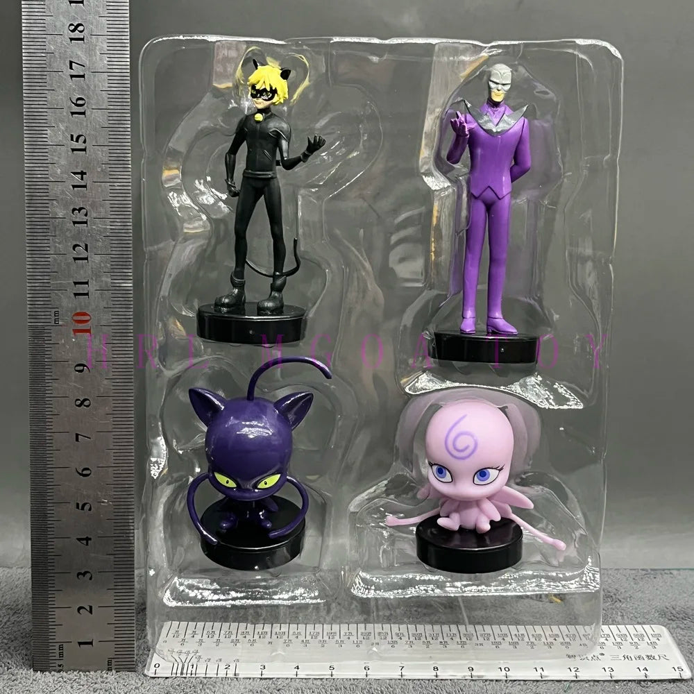 Miraculous: Tales of Ladybug and Cat Noir  Movie Cartoon Anime Characters Red Girl Black Cat Multiple Pets Elf Dolls Children's Gift Toys