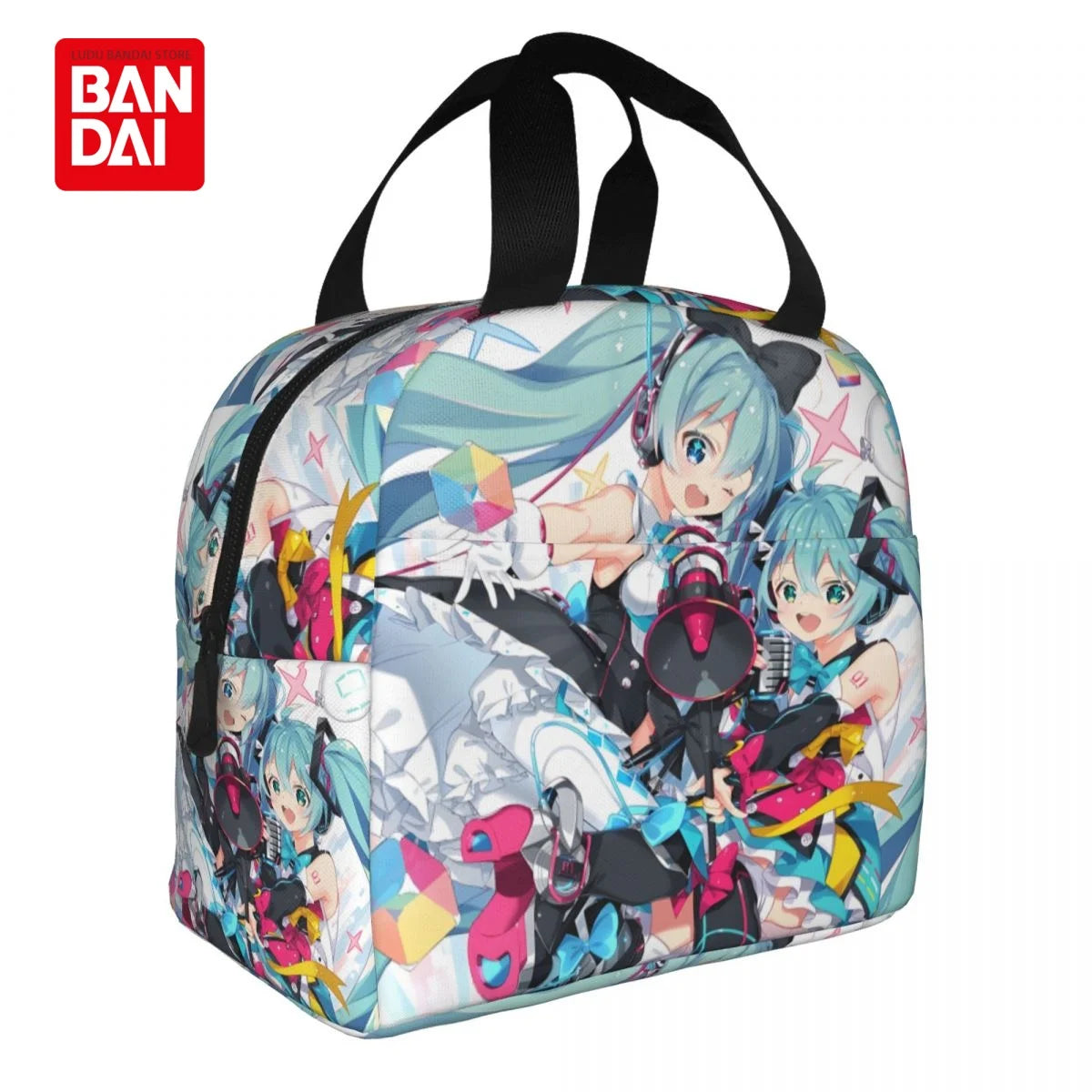 Hatsune Miku Insulated Lunch Bag for School Kids Office Sac Lunch Portable Thermal Cooler Lunch Box Handbag Gift