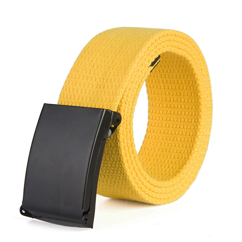 Metal Buckle Canvas Belt