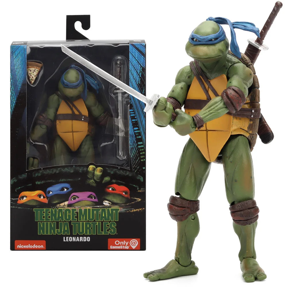 Teenage Mutant Ninja Turtles TMNT Leonardo Raphael Donatello Action Figure Model Turtle Ninja Movie Anime KidsToy Doll Gift