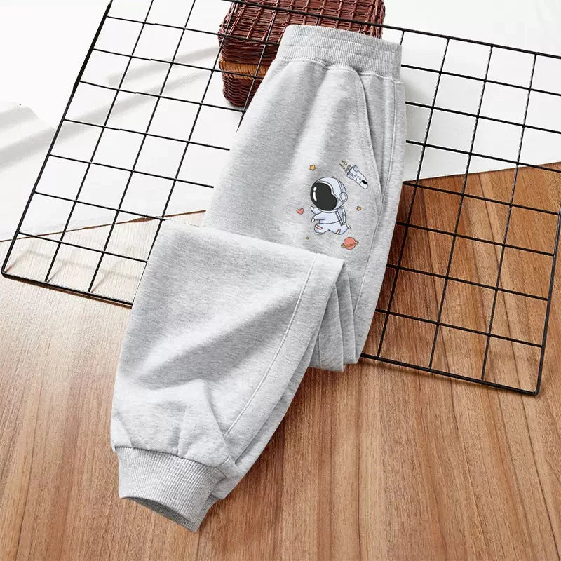 Children's Astronaut Cartoon Sweatpants