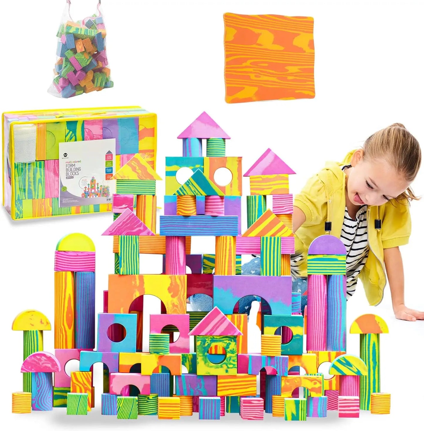 Colorful Soft EVA Foam Building Blocks Set