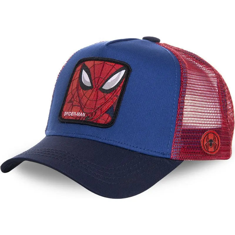 Marvel Anime Movies Sports Baseball Net Hat Superhero Spider-Man Iron Man Hulk Captain America Rocket Raccoon Venom Leisure Hat