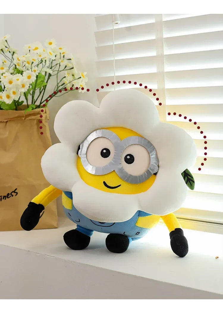 Movie Minions Plush Bob+Tim Series Bob Holding Tim Bear Doll High Quality Cute Animal Toys Christmas Gifts