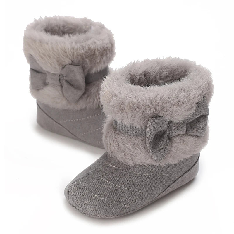 Baby Girls Winter Plush Comfort Snow Boots