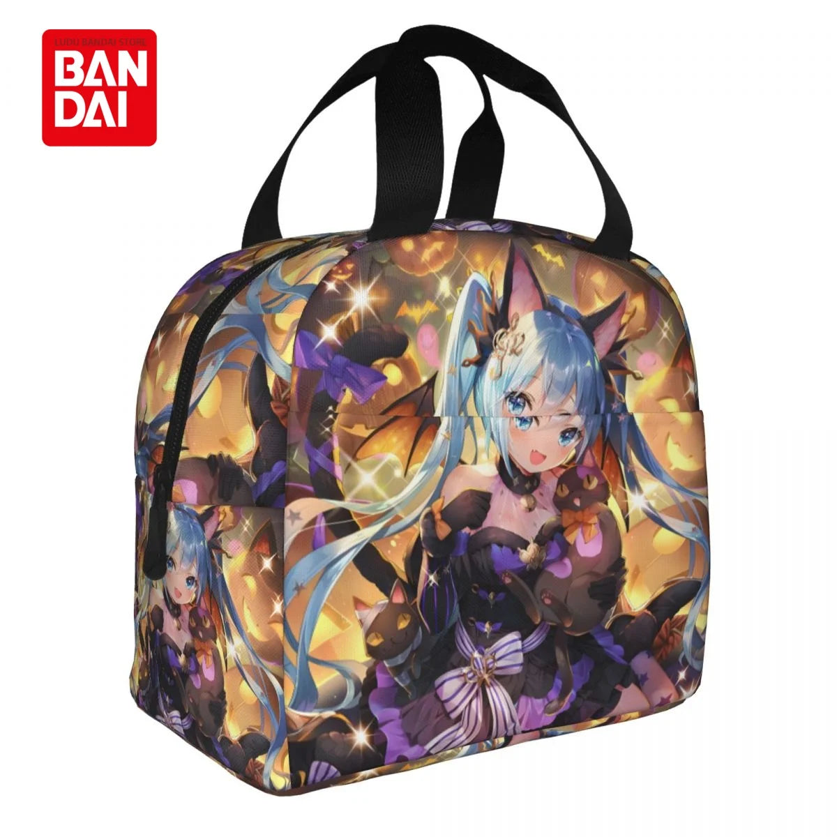 Hatsune Miku Insulated Lunch Bag for School Kids Office Sac Lunch Portable Thermal Cooler Lunch Box Handbag Gift