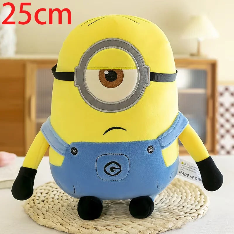 Minions Movie Yellow Plush Bob Plush Stuart Stuffed Toys In Jeans Soft Dolls Pillow Decoration Children Birthday Gift
