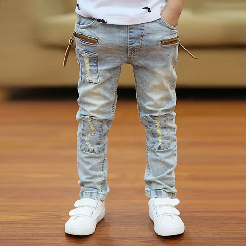 Boy's Trendy Skinny Classic Denim Jeans