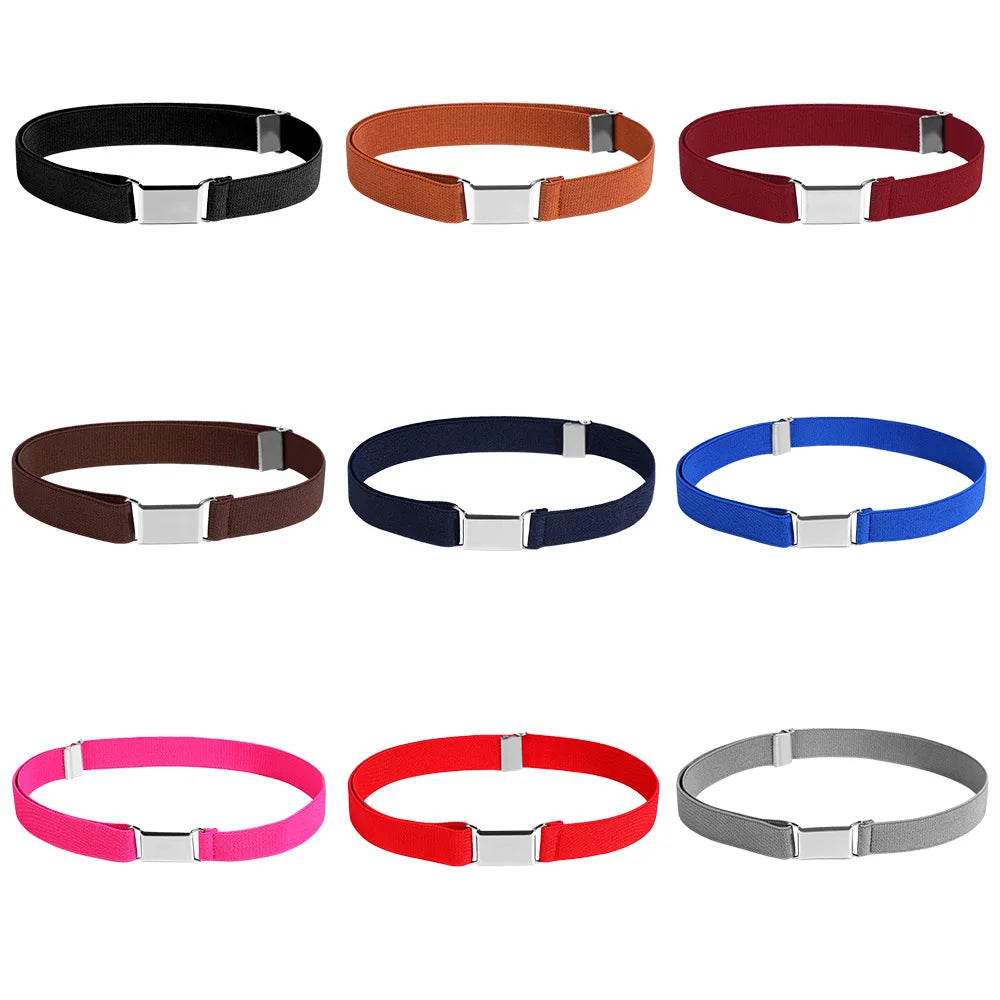 Adjustable Elastic Canvas Waistband Belts For Kids