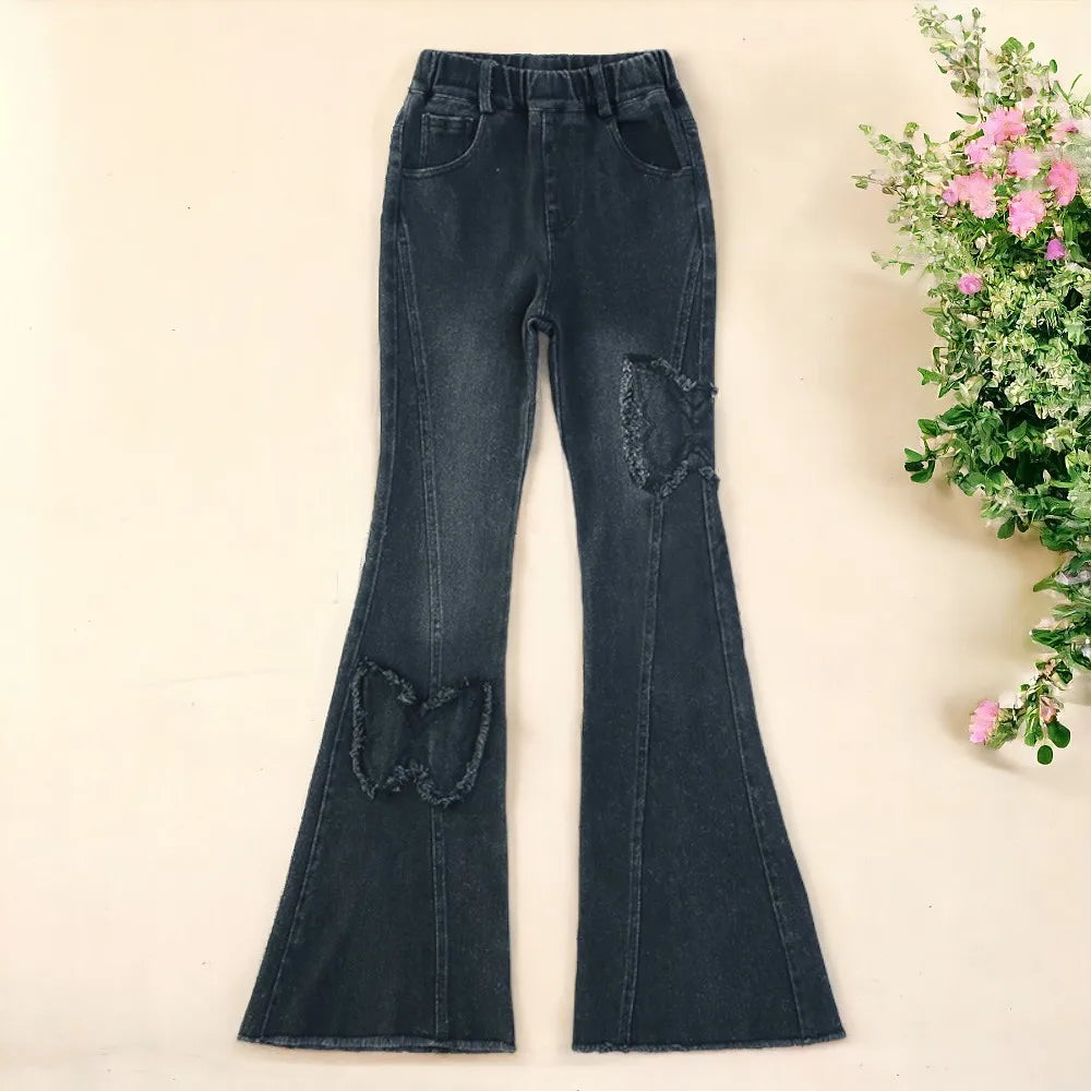 Girls Bell-bottomed Jeans