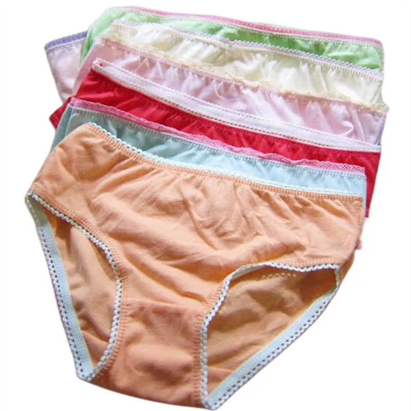 Girl's Soft Cotton Briefs 6pcs