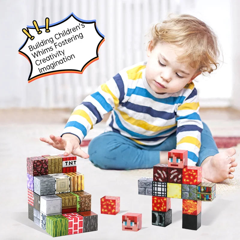 Magnetic Block Sensory Game for Youngsters