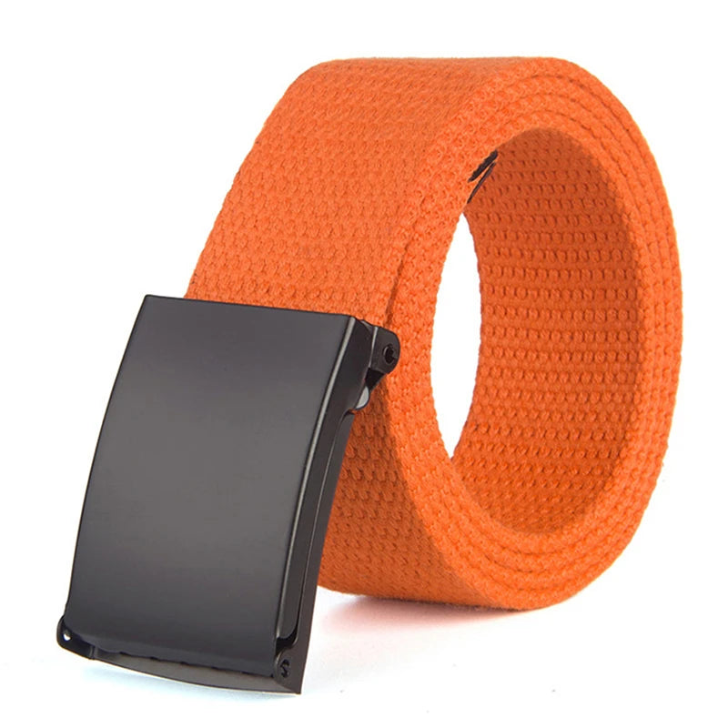 Metal Buckle Canvas Belt