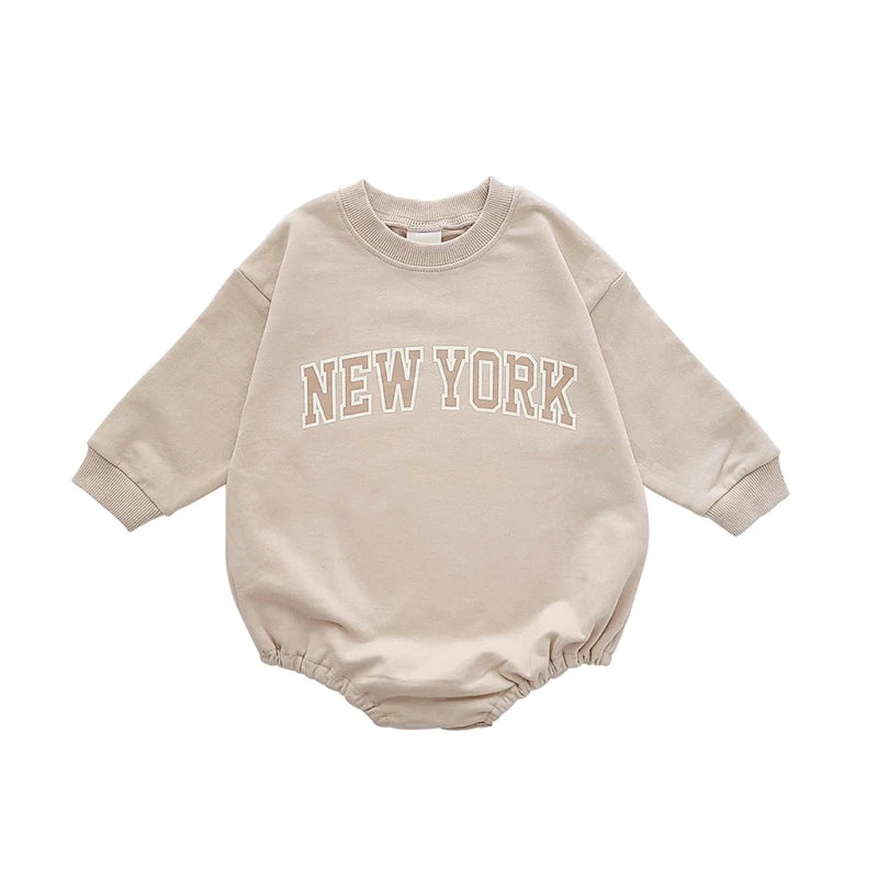 New York Romper, Sweatshirt  &  Pants Set