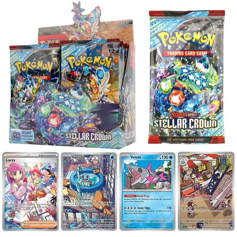 Pokémon TCG: Scarlet & Violet Stellar Crown Booster Box Pokemon Trade Cards