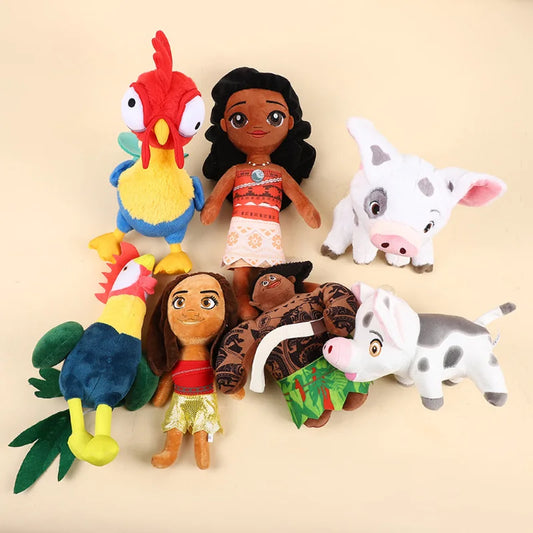 Disney Movie Moana Pet Pig Pua Maui Heihei Stuffed Animals Cute Pepa Cartoon Plush Toy Dolls Children Birthday Gifts