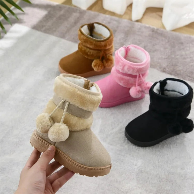 Girl's Comfortable Thick Warm Snow Boots