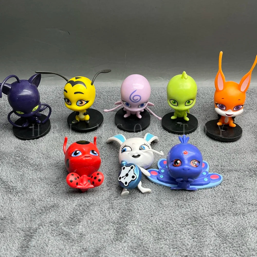 Miraculous: Tales of Ladybug and Cat Noir  Movie Cartoon Anime Characters Red Girl Black Cat Multiple Pets Elf Dolls Children's Gift Toys