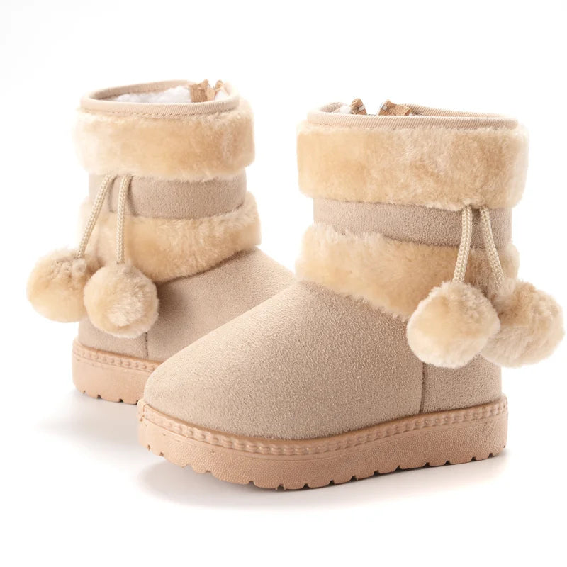 Girl's Comfortable Thick Warm Snow Boots