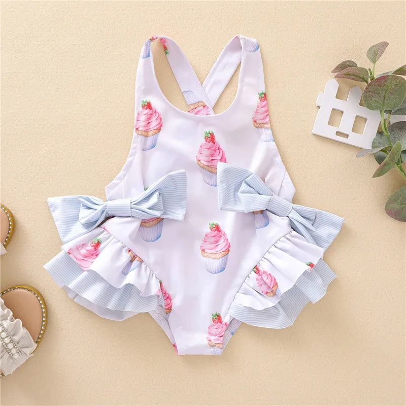 Floral Toddler Sunbeach Swimsuits