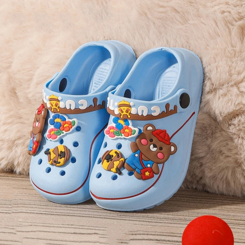 Versatile Kid's Clogs with Cartoon Charms