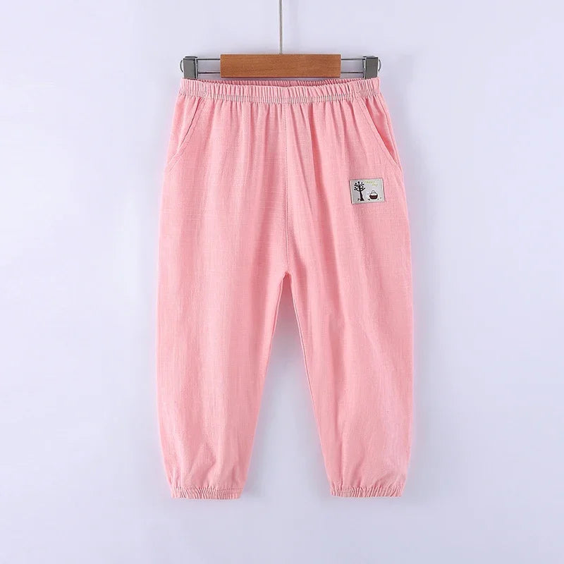 Children's Cotton Linen Trousers