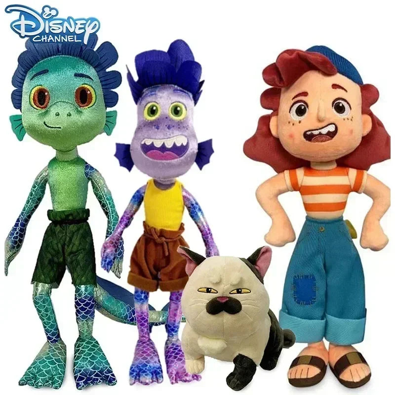 Disney Pixar Movie LUCA 32-45cm Alberto Sea Monster Plush Toy Cartoon Cat Purple Girl Stuffed Animal Toy Kids Christmas Gifts