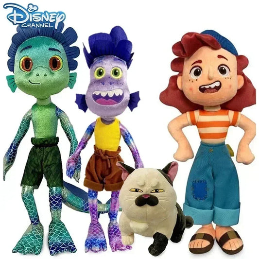 Disney Pixar Movie LUCA 32-45cm Alberto Sea Monster Plush Toy Cartoon Cat Purple Girl Stuffed Animal Toy Kids Christmas Gifts