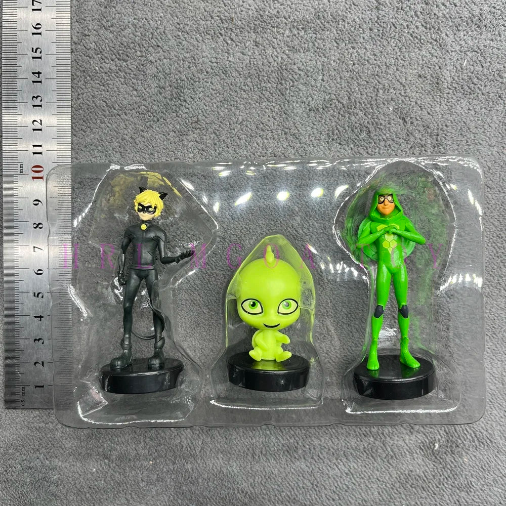 Miraculous: Tales of Ladybug and Cat Noir  Movie Cartoon Anime Characters Red Girl Black Cat Multiple Pets Elf Dolls Children's Gift Toys