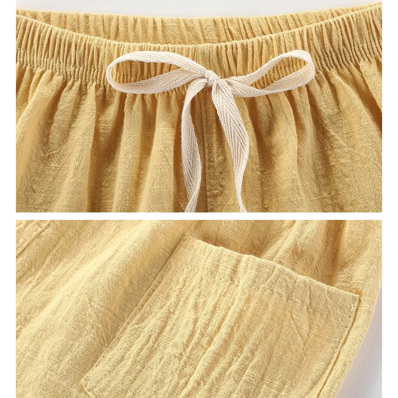 Girl's Linen Cotton Shorts