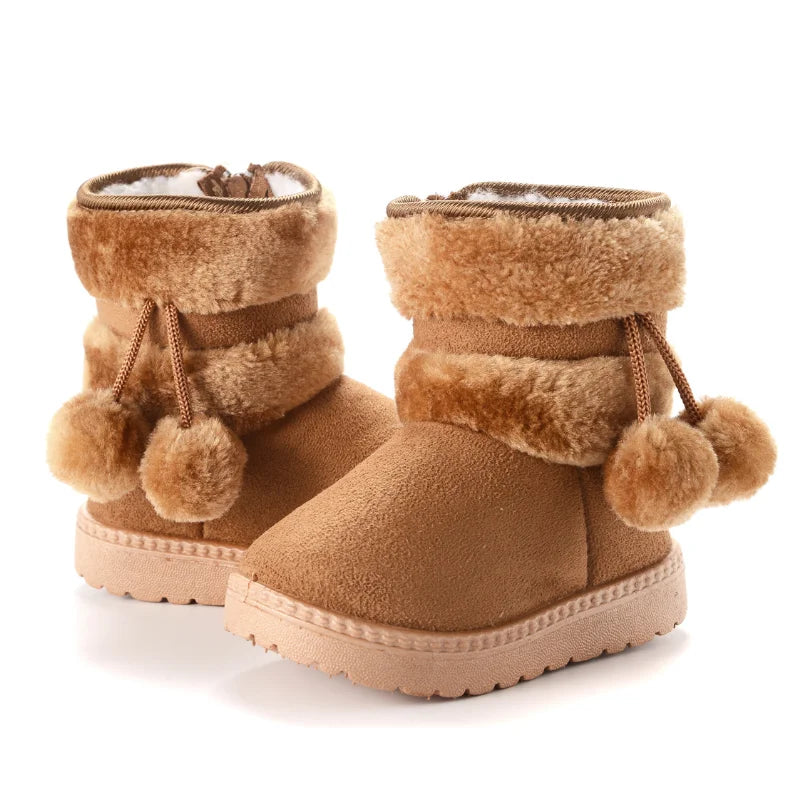 Girl's Comfortable Thick Warm Snow Boots