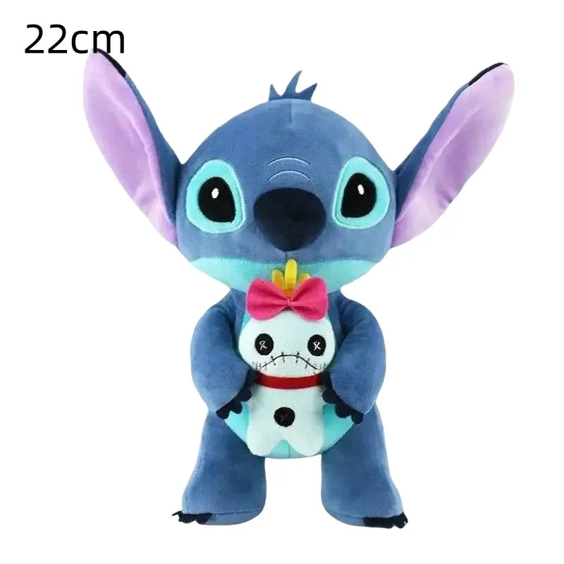 Disney Movie Lilo & Stitch Plush Doll Souvenir 20-25cm Cute Stitch Anime Figure Stuffed Toys Soft Pillow Children Gifts