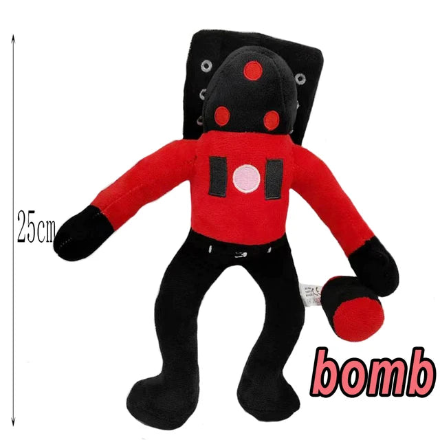 Skibidi Toilet Plush Toy Titans Drill Man Cameraman Tv Man Woman Speakerman Clock Speaker Man Plush Doll Soft Toy Stuffed Animal