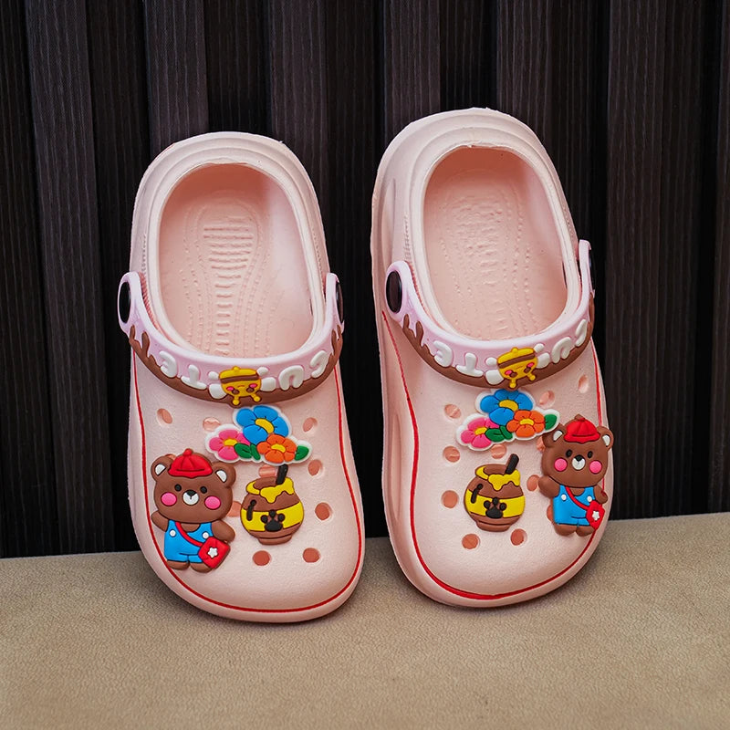 Versatile Kid's Clogs with Cartoon Charms