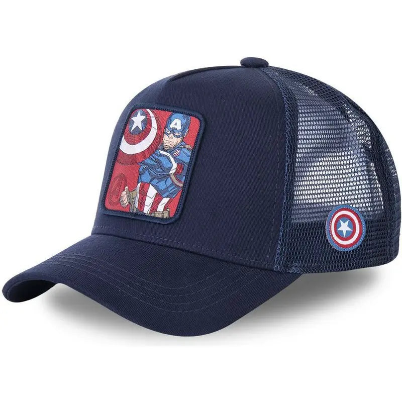 Marvel Anime Movies Sports Baseball Net Hat Superhero Spider-Man Iron Man Hulk Captain America Rocket Raccoon Venom Leisure Hat