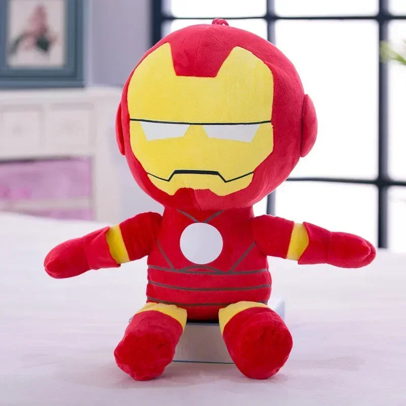 Spiderman 27cm Plush Toys Movie Dolls Marvel Avengers Soft Stuffed Hero Captain America Iron Christmas Gifts for Kids