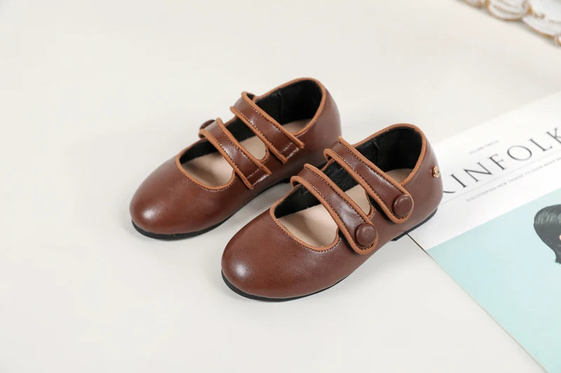 Girls Leather Dress Shoes