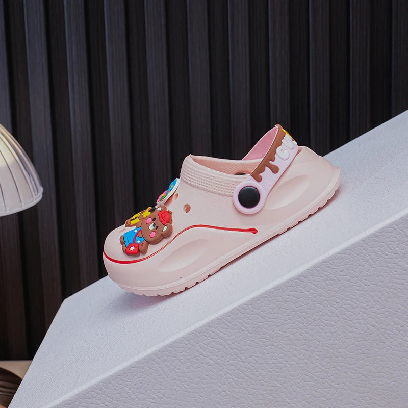 Versatile Kid's Clogs with Cartoon Charms