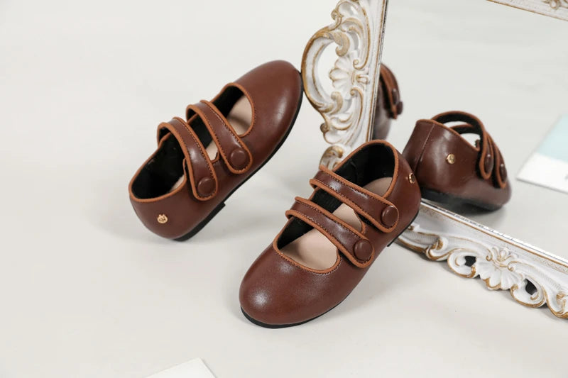 Girls Leather Dress Shoes