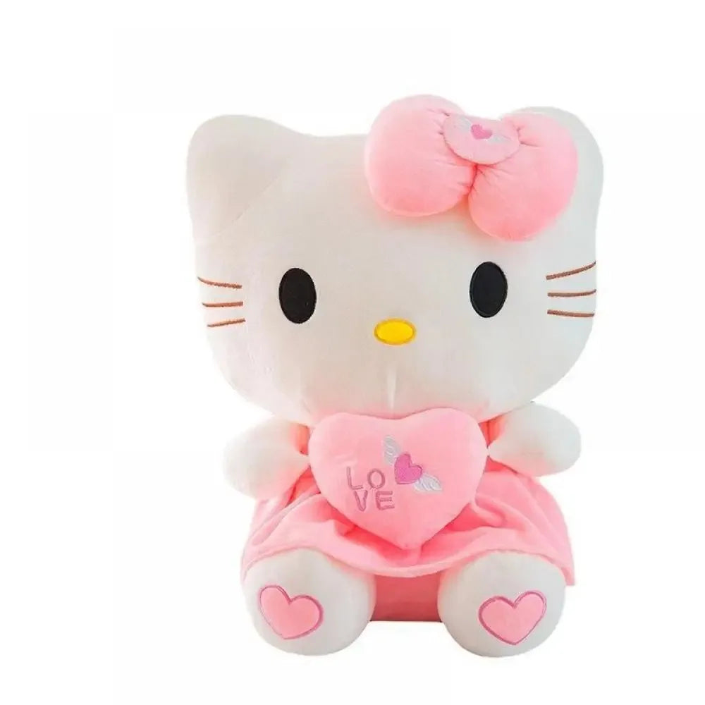 Hello Kitty Heart Hugging  Pink Plush Toys