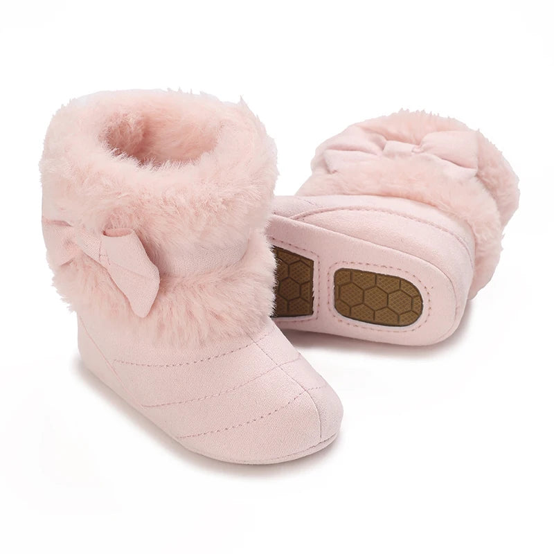 Baby Girls Winter Plush Comfort Snow Boots